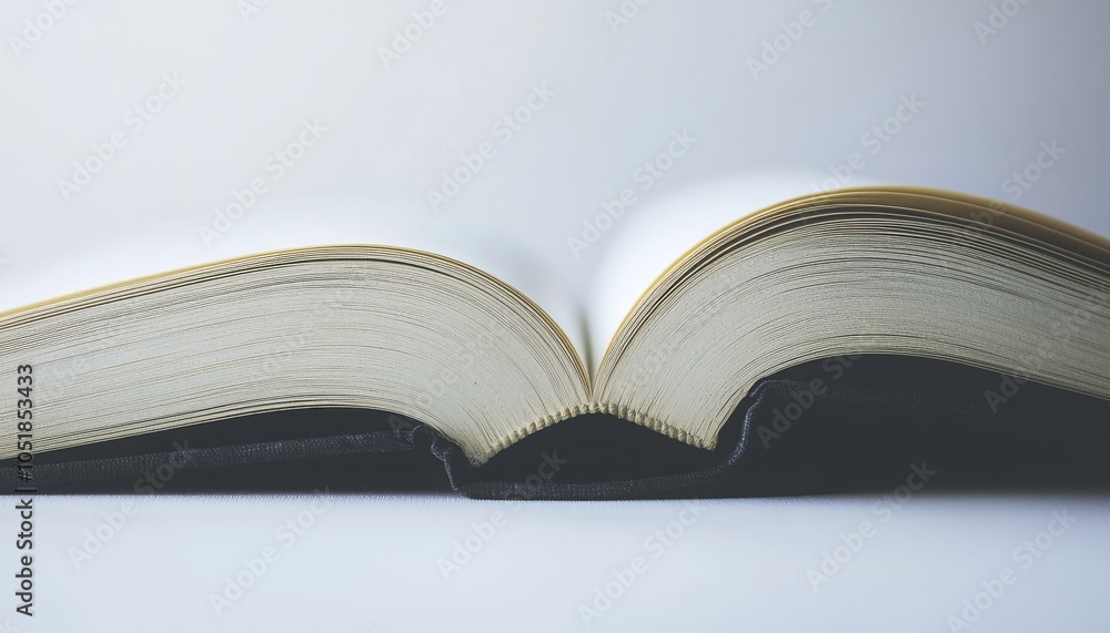 An open book with gilded edges displayed on a light background, highlighting its pages and inviting reading. An open book with gilded edges displayed on a light background, highlighting its pages and inviting reading.