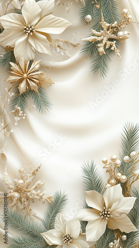 Background for New Year card, advertising, information and greetings in beige colours