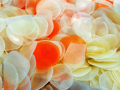 Prawn cracker sold in supermarkets.