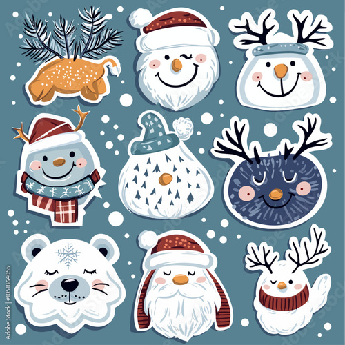 Funny Winter Quotes Die Cut Vinyl Stickers