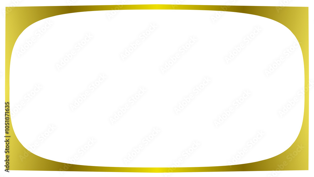 golden yellow frame for any text, isolated on transparent background golden yellow frame for any text, isolated on transparent background