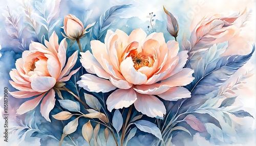 Flowers watercolor