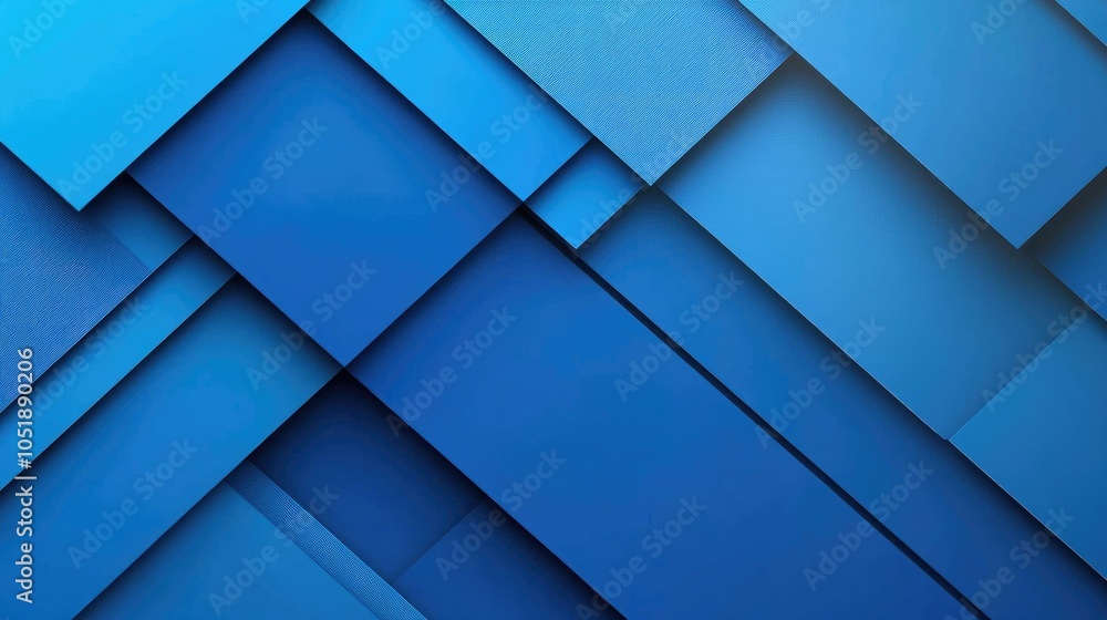 Fototapeta premium Vibrant Blue Gradient with Shadow Effects
