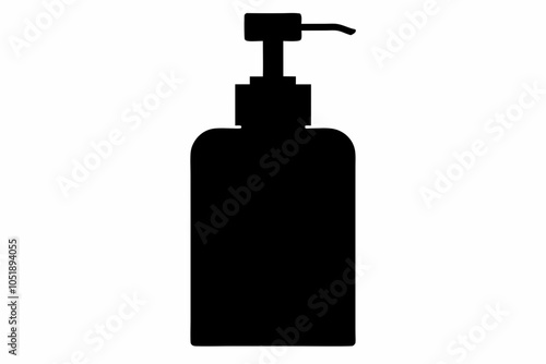 


Soap Bottle Silhouette Vector, Soap Pump Bottle Clipart, soap dispenser liquid water. 
