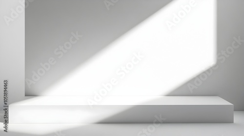 Wallpaper Mural Blank White Background with Subtle Shadow Effect for Minimalist Branding or Product Display Torontodigital.ca
