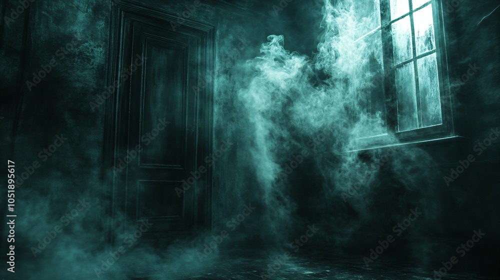 Scary grunge background featuring a dark smoke filled wall Creates a haunting and eerie atmosphere ideal for horror themed designs Scary grunge background featuring a dark smoke filled wall Creates a haunting and eerie atmosphere ideal for horror themed designs