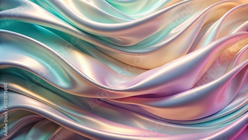 Wallpaper Mural Elegant Abstract Cloth Waves in Pastel Colors - Fluid Silk Animation Background for Live Wallpaper and Stock Footage Torontodigital.ca