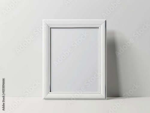 Elegant Picture Frame Mockup Perfect for Displaying Artwork or Photos photo