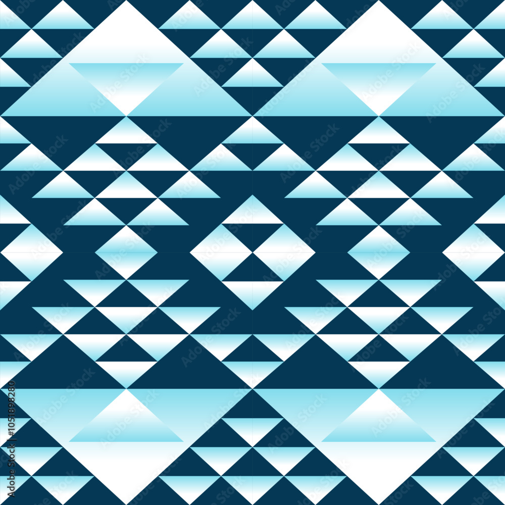 Obraz premium Inspired by indigenous artistry, this pattern merges geometric precision with organic shapes, offering a fresh take on Native heritage for modern living spaces. A perfect balance of the past 