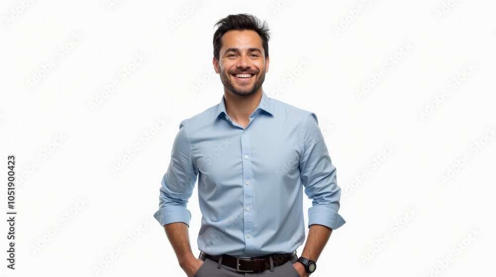 Professional Business Portrait: Diverse Headshot of Happy Professional in Business Attire Isolated on White Background Professional Business Portrait: Diverse Headshot of Happy Professional in Business Attire Isolated on White Background