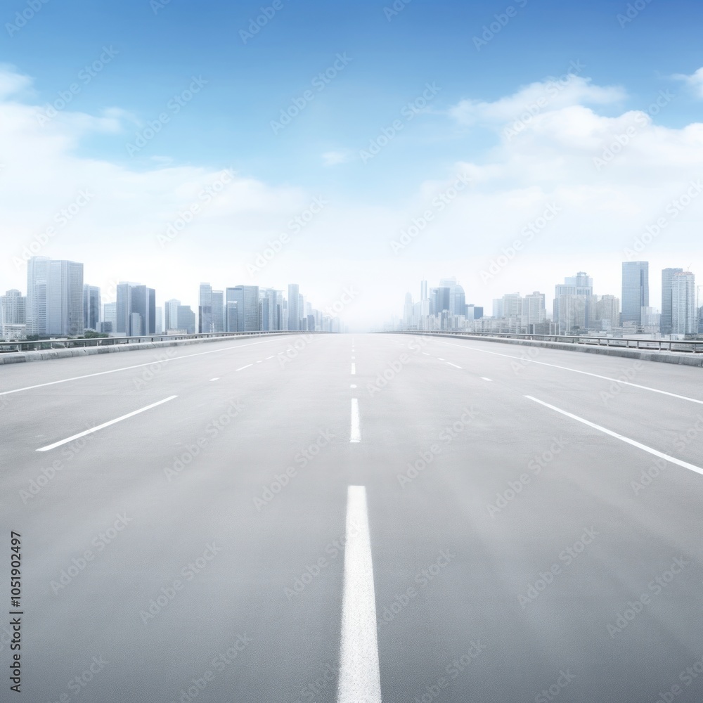 Fototapeta premium photo of road in city.