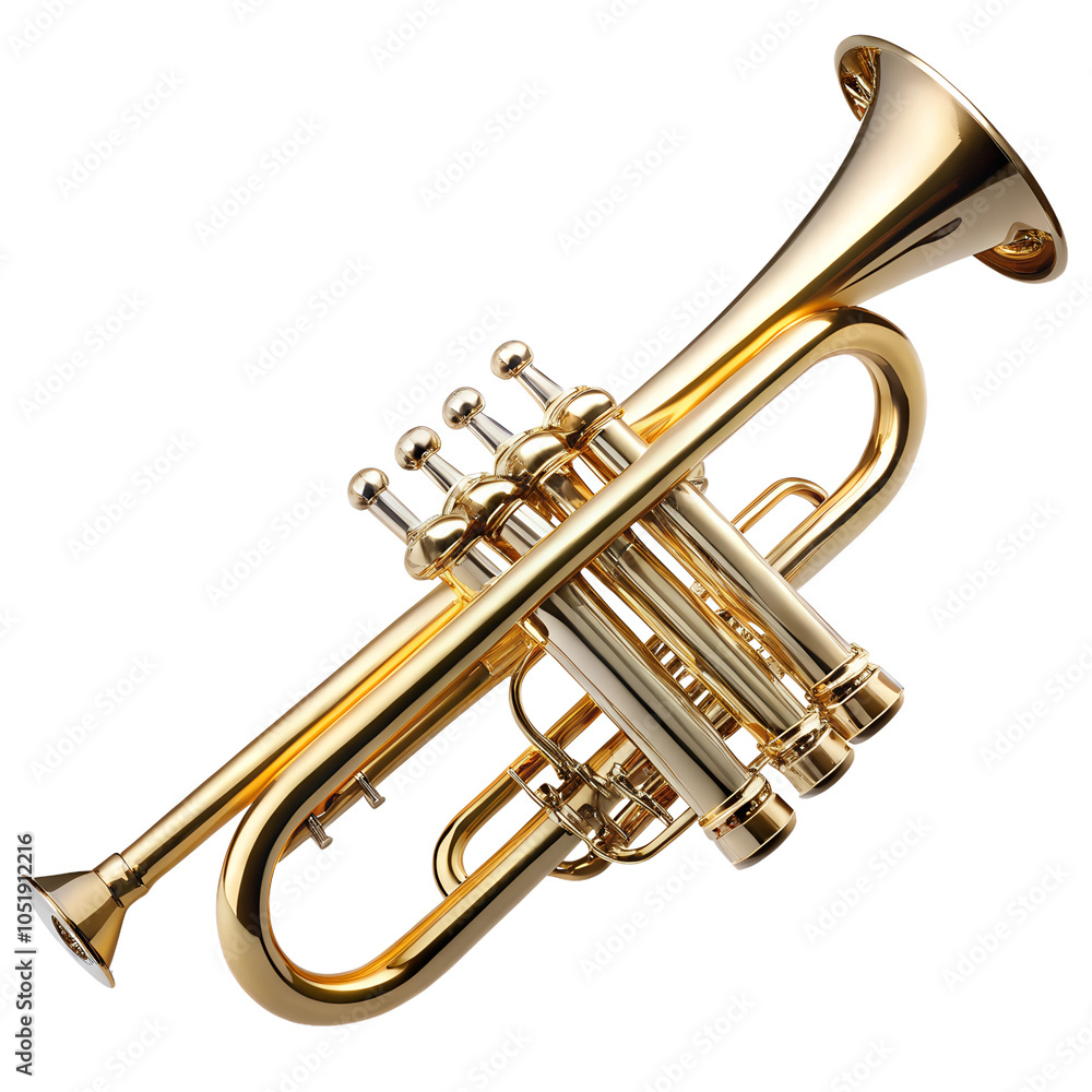 Obraz premium trumpet isolated on white