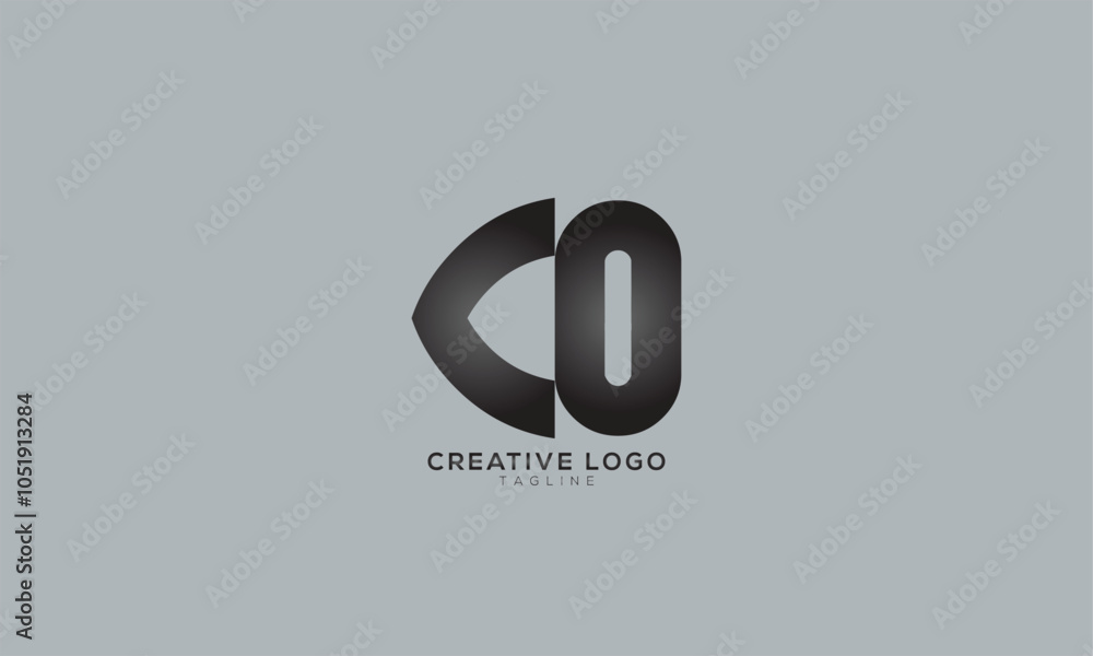 Obraz premium CO Abstract initial monogram letter alphabet logo design