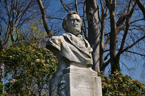Obraz na płótnie Richard Wagner Denkmal in Venedig w salonie