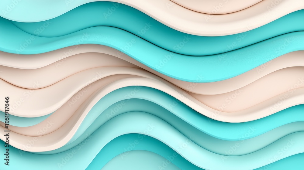 Dynamic waves of tranquil turquoise and cream a visual journey through fluid design and abstract forms Dynamic waves of tranquil turquoise and cream a visual journey through fluid design and abstract forms
