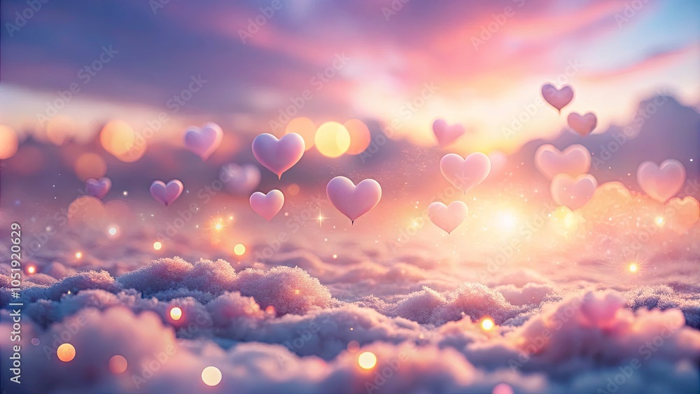 Whispers of Romance with Floating Hearts in a Soft Pink Glow - Valentine's Day Love Background Whispers of Romance with Floating Hearts in a Soft Pink Glow - Valentine's Day Love Background