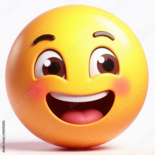 Smiley face cute 2d