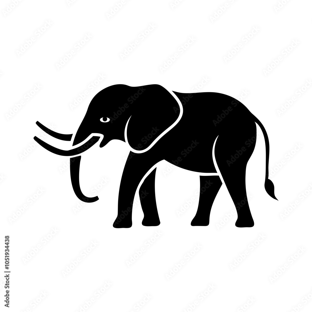 Fototapeta premium elephant vector icon