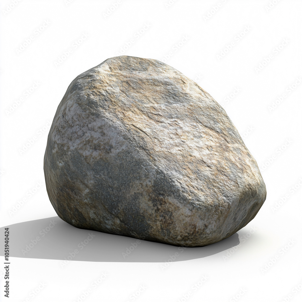 Fototapeta premium Stone on a white background