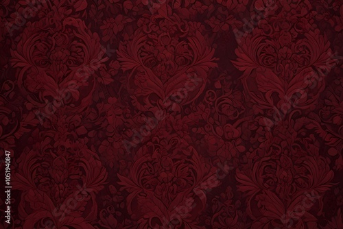 A color background, with deep shades of red and burgundy, luxueious twxture, pattern photo