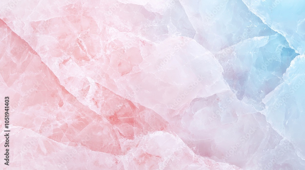 Fototapeta premium Soft pastel marble background with a blend of pink and blue tones for elegant design projects and creative applications