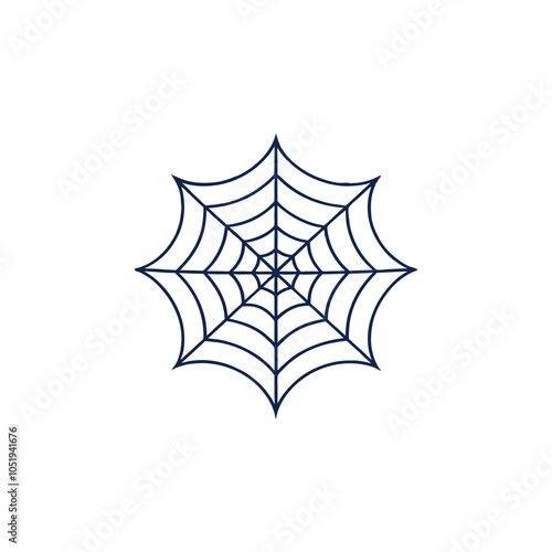 Spider web vector art work photo