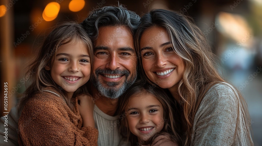 Obraz premium Family Happiness Smiles and Togetherness