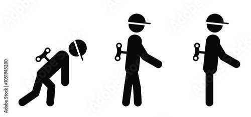 Life, exhausted energy, fatigue. Burnout, tired, overworked employees concept. Charging person or having problems on work, emotional stress, unhappy, psychology pressure, difficult life or in job. 