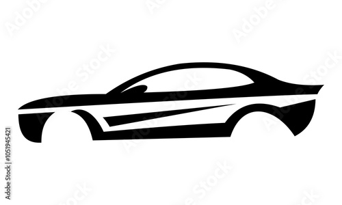 black car silhouette vector