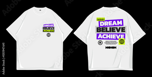 Design t shirt oversize dream...