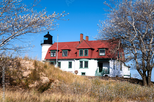 Point Betsie Lighthouse in autumn photo