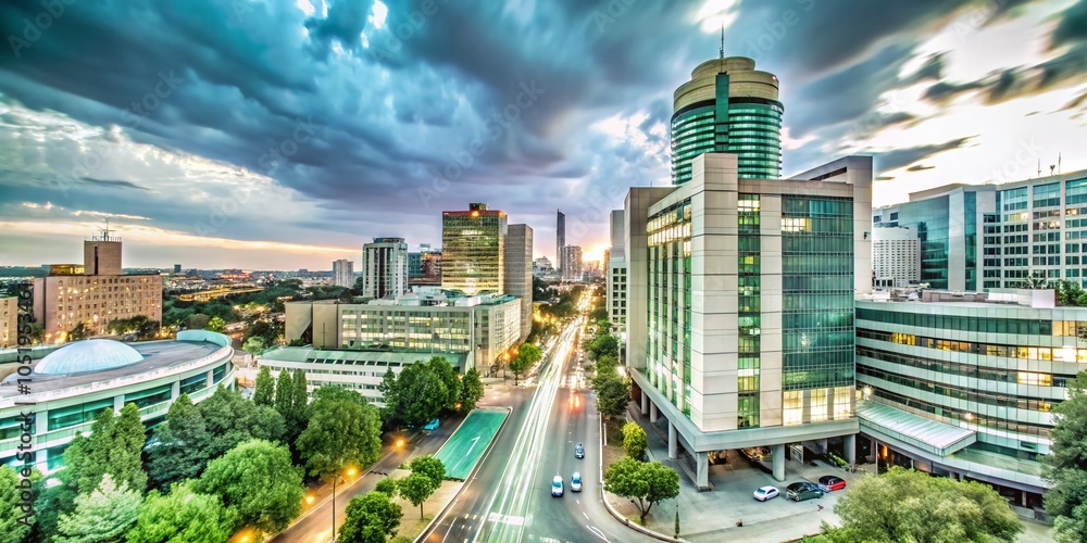 Night View of Sandton City, Johannesburg - A Fashion Photography Inspiration for Urban Elegance