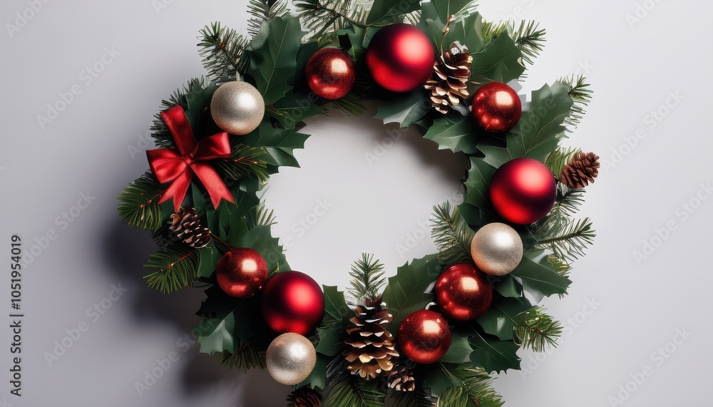 Festive Christmas wreath Festive Christmas wreath