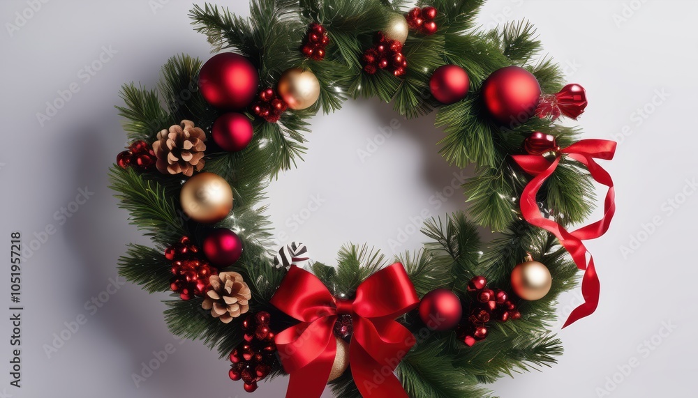 Festive Christmas wreath Festive Christmas wreath