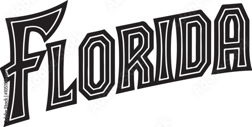 Florida Vector Graphic Typography