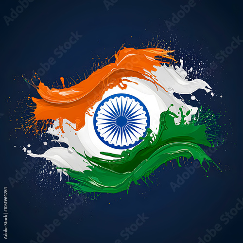 indian flag design  photo