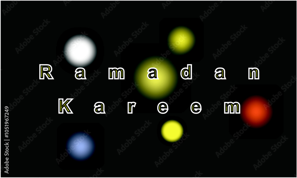 the lights are on, blurry, Ramadan Kareem theme the lights are on, blurry, Ramadan Kareem theme