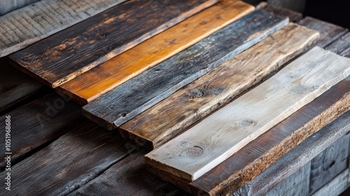 Distressed vintage wooden boards