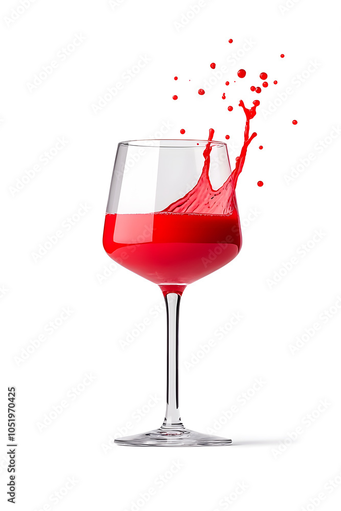 Glass of red wine isolated on white background Glass of red wine isolated on white background