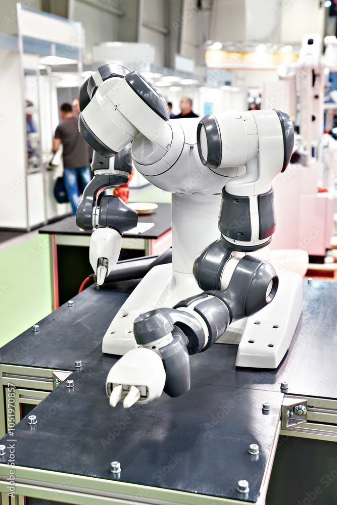 Robot with arms manipulator Robot with arms manipulator