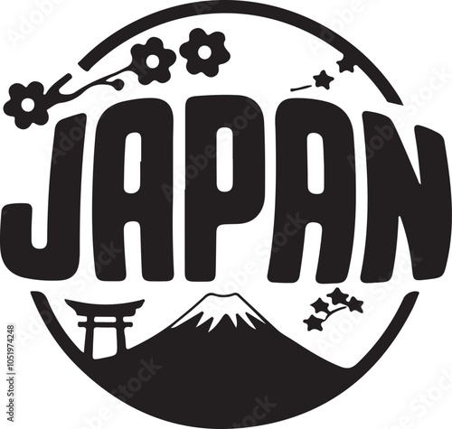 Japan Sign Vector Graphic