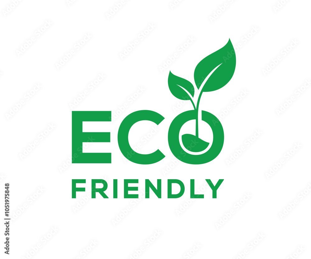 Fototapeta premium Eco friendly icon. Ecologic food stamps. Organic natural food labels.