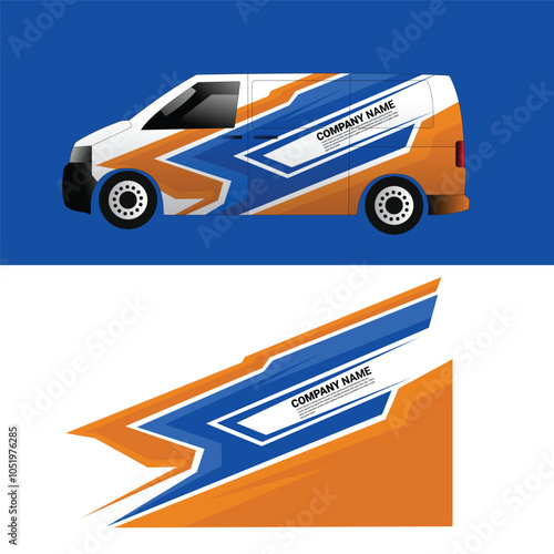 vector design decal wrap body cargo van