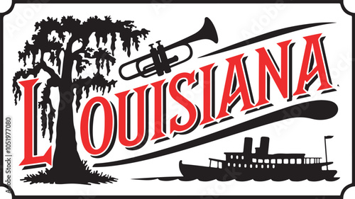 Louisiana State Vector Illustration