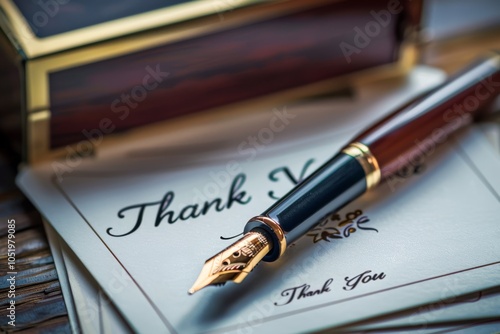 Wallpaper Mural Fountain Pen on a Thank You Note Torontodigital.ca