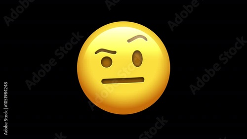 Raaised Eyebrow Emoji Skeptical Emoticon 