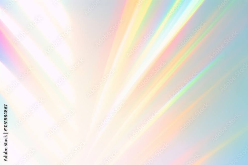 Fototapeta premium Prism rainbow light leak backgrounds sunlight refraction.