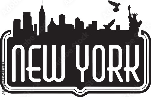 New York Vector Graphic