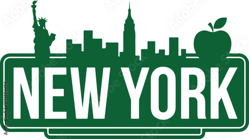 New York Typography Vector Graphic