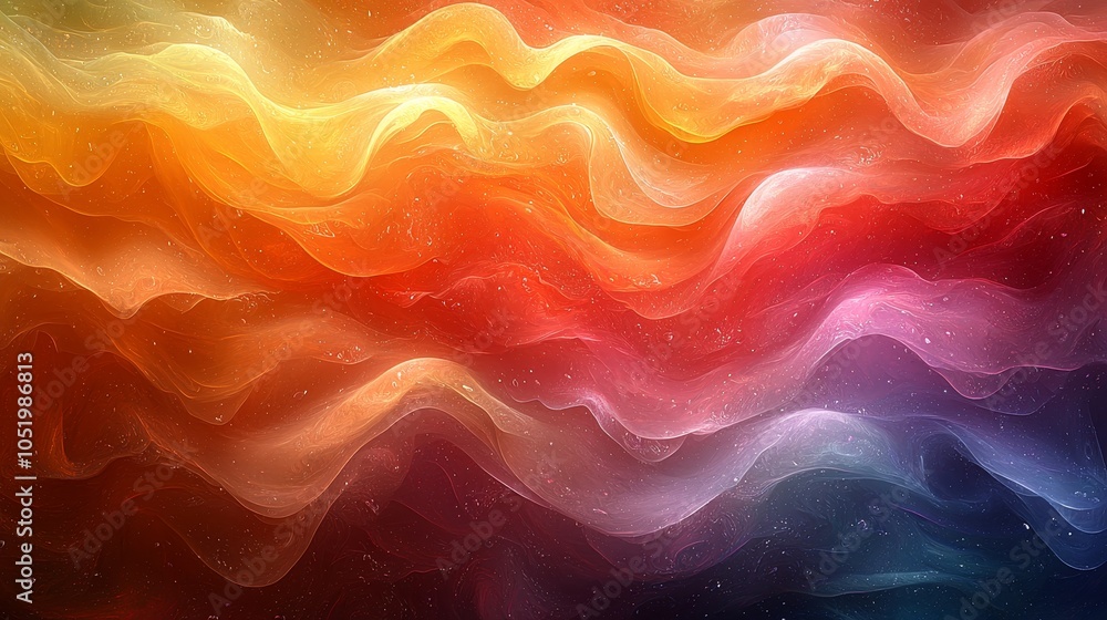 Fototapeta premium Vibrant waves of color a mesmerizing abstract journey through fluid light and motion